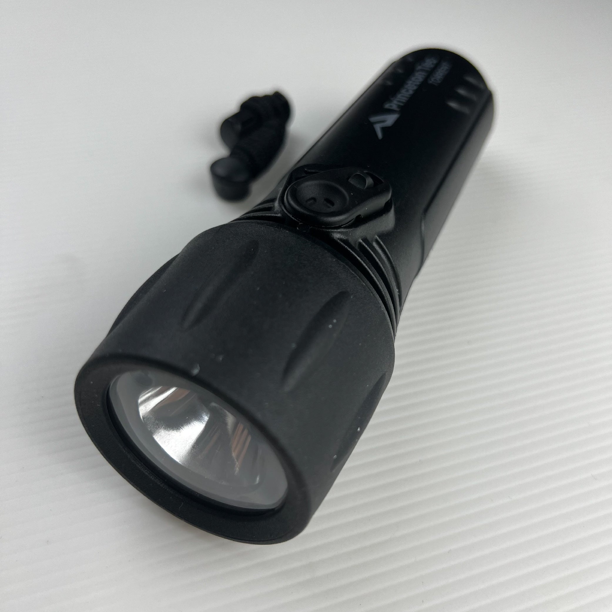 Princeton Tec Torrent Flashlight LED Lens Close-Up - Powerful Beam Tactical Illumination Tool