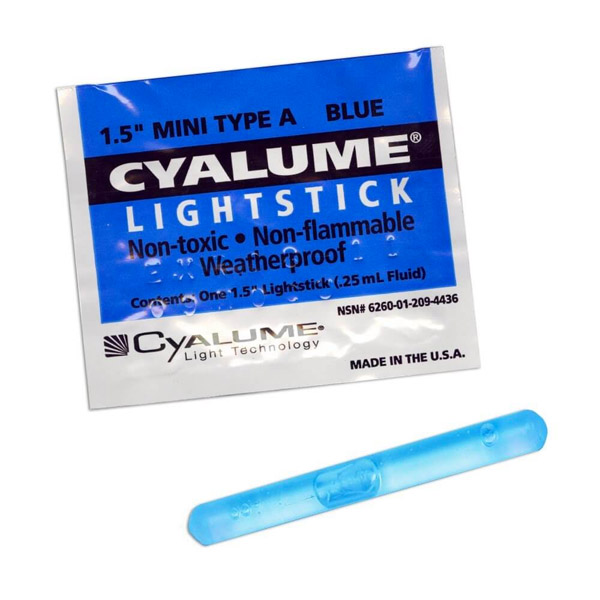 Cyalume 1.5" Mini ChemLight, Light Stick 4hr