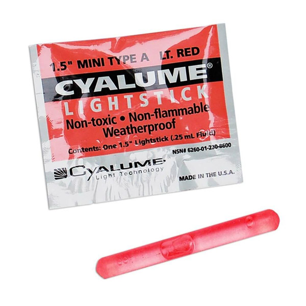 Cyalume 1.5" Mini ChemLight, Light Stick 4hr