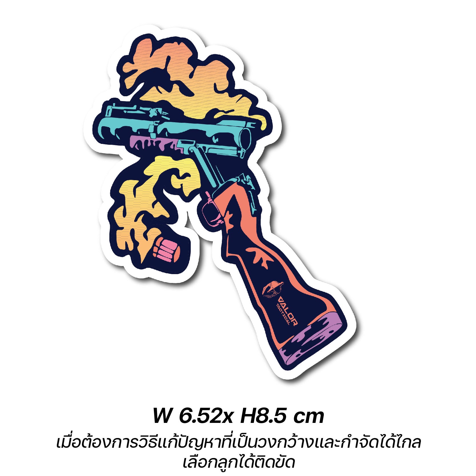สติกเกอร์ VALOR PX -  Sticker Color of fighter SET 6 PCS สติกเกอร์ชุด 6 ชิ้น