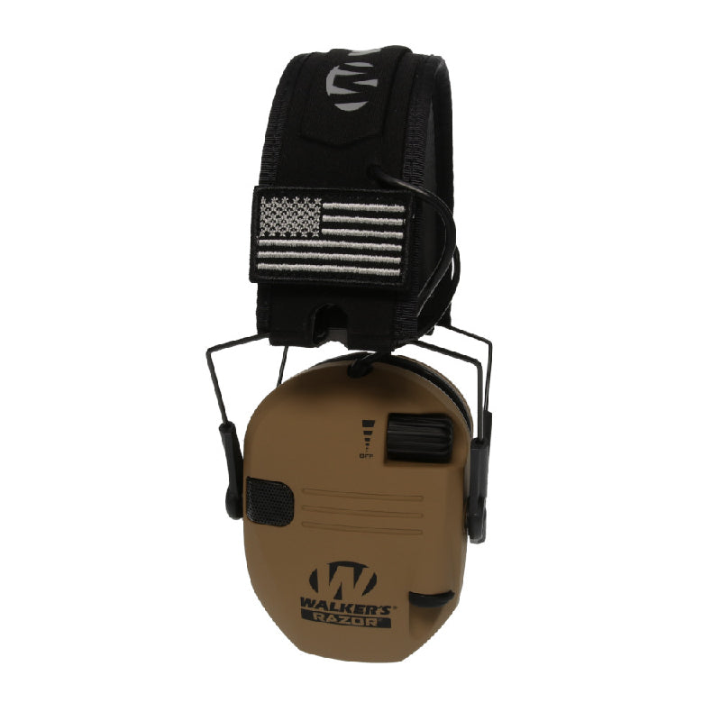Walker's Razor Patriot Series Electronic Muffs W/Patches