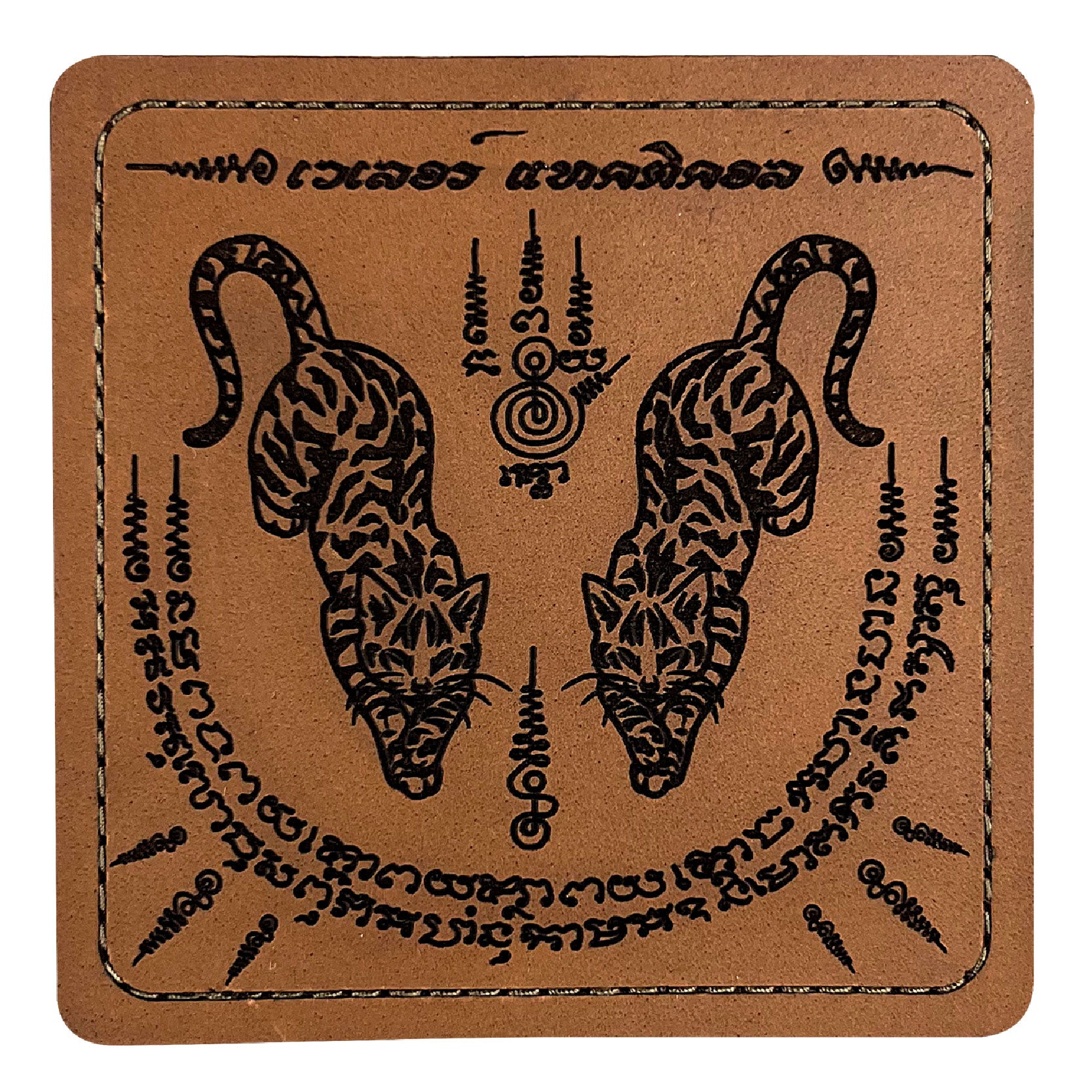 VALOR PX - Leather Patch Thai Sakyan 3x3 inch (ซีรีส์แมวเผ่น 6 ลาย)