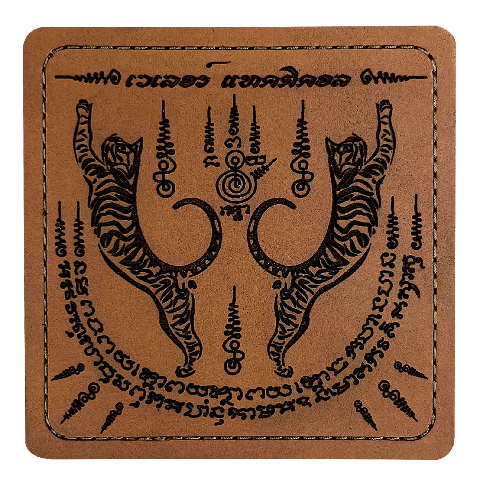 VALOR PX - Leather Patch Thai Sakyan 3x3 inch (ซีรีส์แมวเผ่น 6 ลาย)