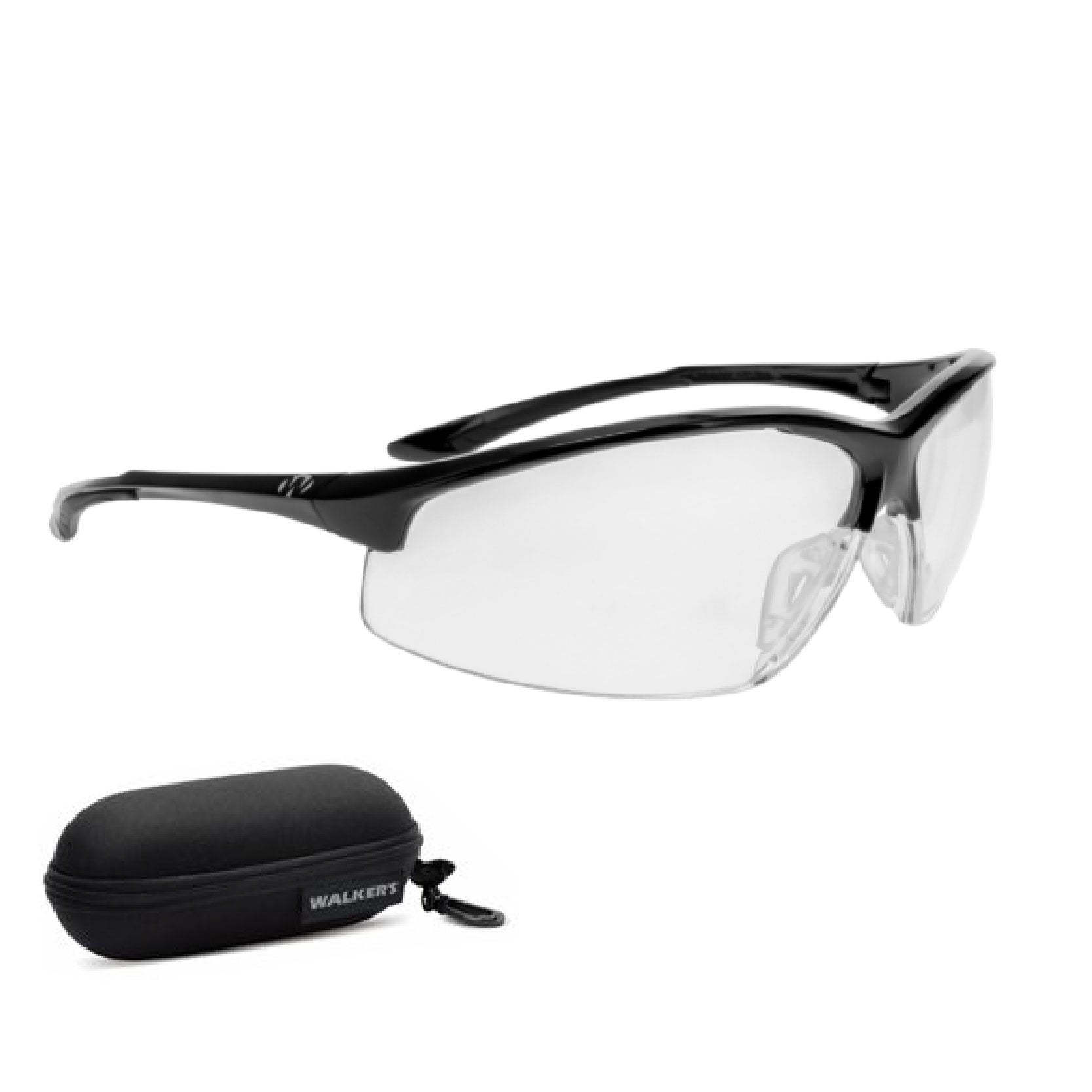 Walker's Ikon Tanker Shooting Glasses Full Frame with Case *Defects Lens* - front view