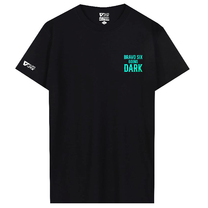 เสื้อยืดสกรีนลาย VALOR PX - Bravo Six Going Dark T-Shirt 2024 เสื้อใส่เที่ยว ลายกราฟฟิค