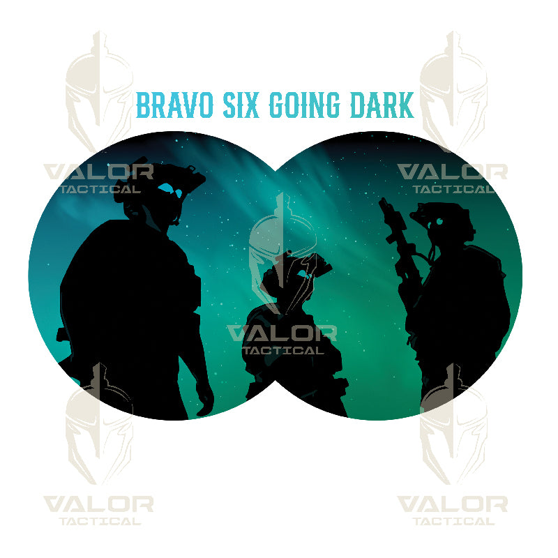 เสื้อยืดสกรีนลาย VALOR PX - Bravo Six Going Dark T-Shirt 2024 เสื้อใส่เที่ยว ลายกราฟฟิค