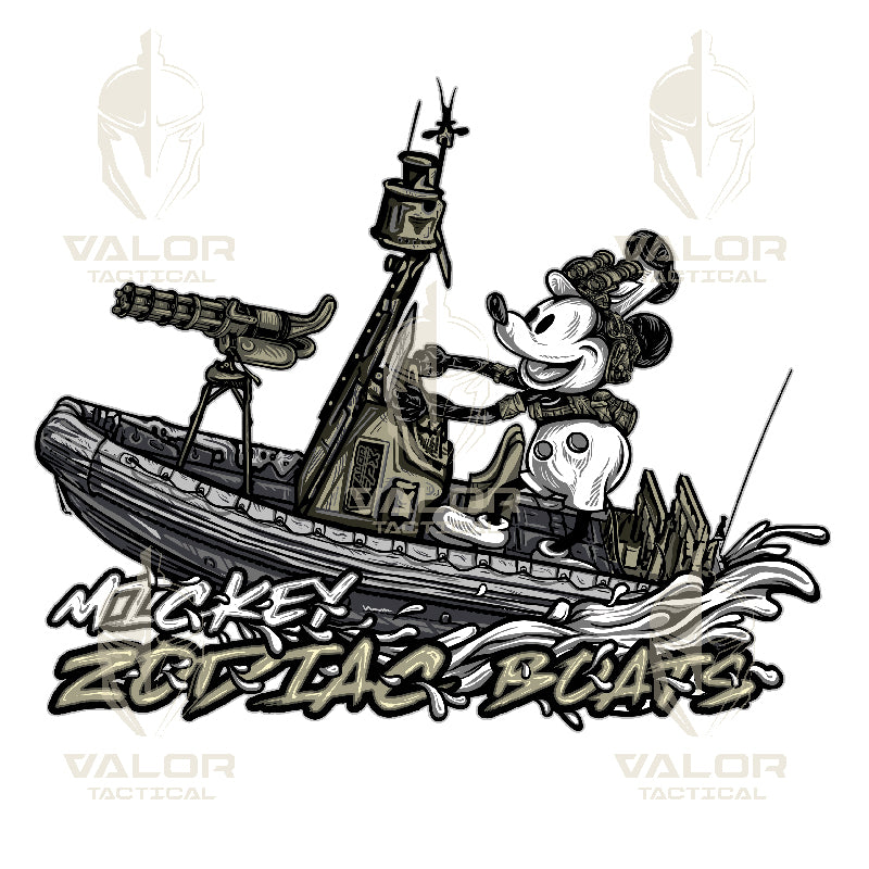 เสื้อยืดสกรีนลาย VALOR PX - Mickey Zodiac Boats T-Shirt 2024