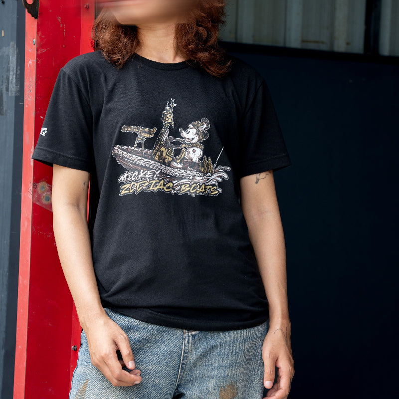 เสื้อยืดสกรีนลาย VALOR PX - Mickey Zodiac Boats T-Shirt 2024