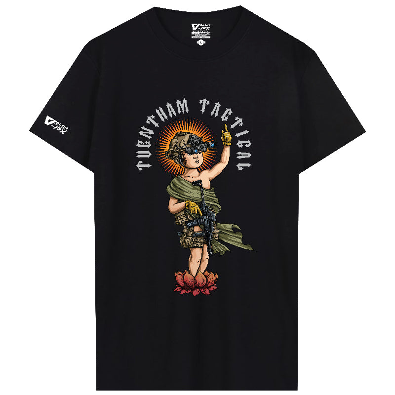 เสื้อยืดสกรีนลาย VALOR PX - Tuentham Tactical T-Shirt 2024 เสื้อใส่เที่ยว ลายกราฟฟิค