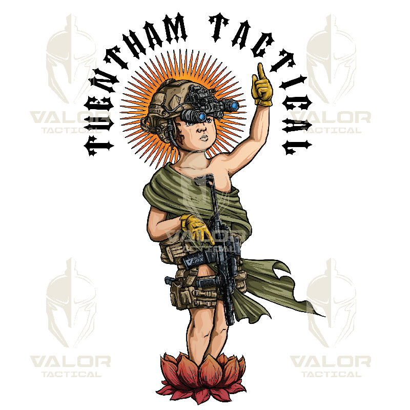 เสื้อยืดสกรีนลาย VALOR PX - Tuentham Tactical T-Shirt 2024 เสื้อใส่เที่ยว ลายกราฟฟิค