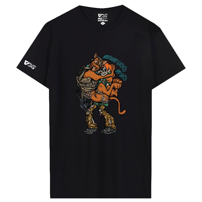 เสื้อยืดสกรีนลาย VALOR PX - Skullpy Doo Py Do T-Shirt 2024 เสื้อใส่เที่ยว ลายกราฟฟิค