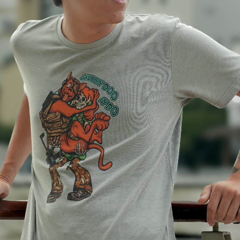 เสื้อยืดสกรีนลาย VALOR PX - Skullpy Doo Py Do T-Shirt 2024 เสื้อใส่เที่ยว ลายกราฟฟิค
