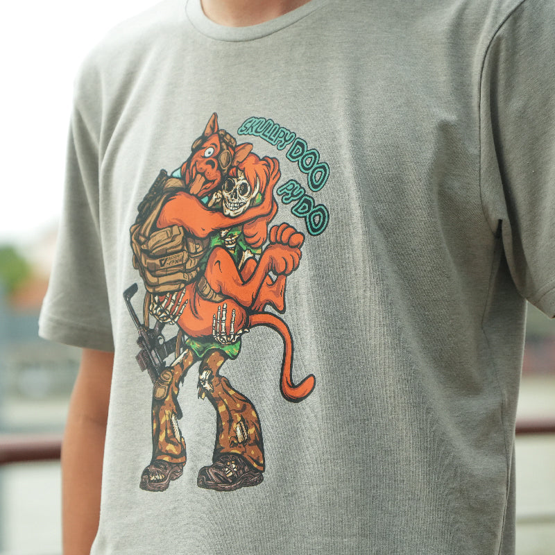 เสื้อยืดสกรีนลาย VALOR PX - Skullpy Doo Py Do T-Shirt 2024 เสื้อใส่เที่ยว ลายกราฟฟิค