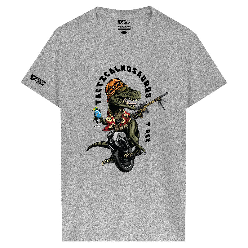 เสื้อยืดสกรีนลาย VALOR PX - Tacticalnosaurus T Rex T-Shirt 2024 เสื้อใส่เที่ยว ลายกราฟฟิค
