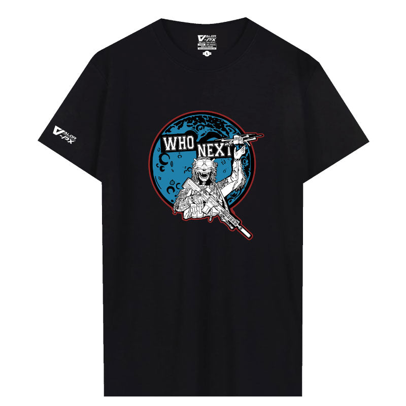 เสื้อยืดสกรีนลาย VALOR PX - Who Next? T-Shirt 2024 เสื้อใส่เที่ยว ลายกราฟฟิค