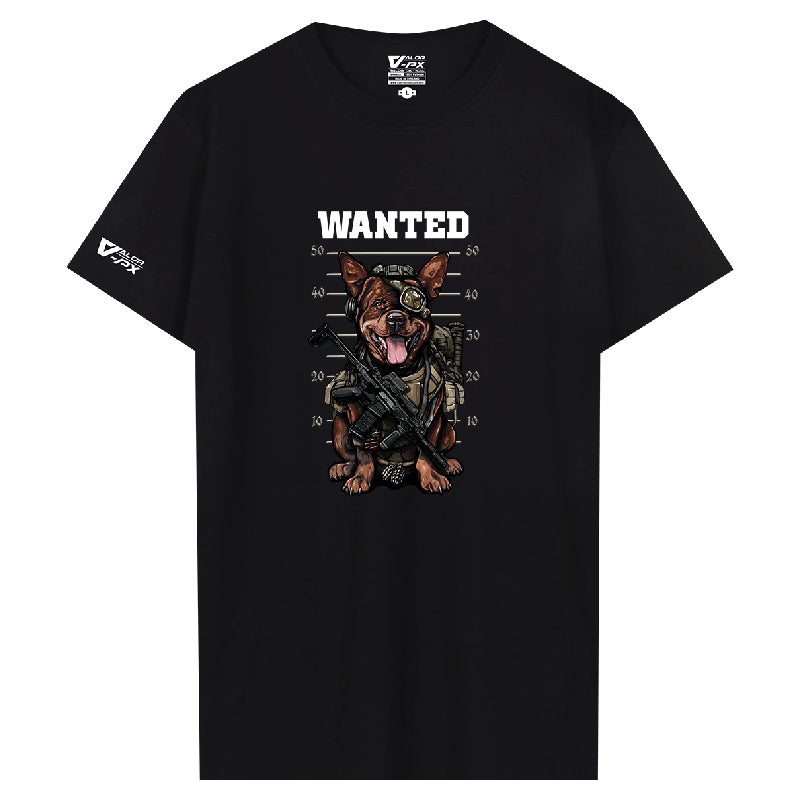 เสื้อยืดสกรีนลาย VALOR PX - Wanted T-Shirt 2024 เสื้อใส่เที่ยว ลายกราฟฟิค