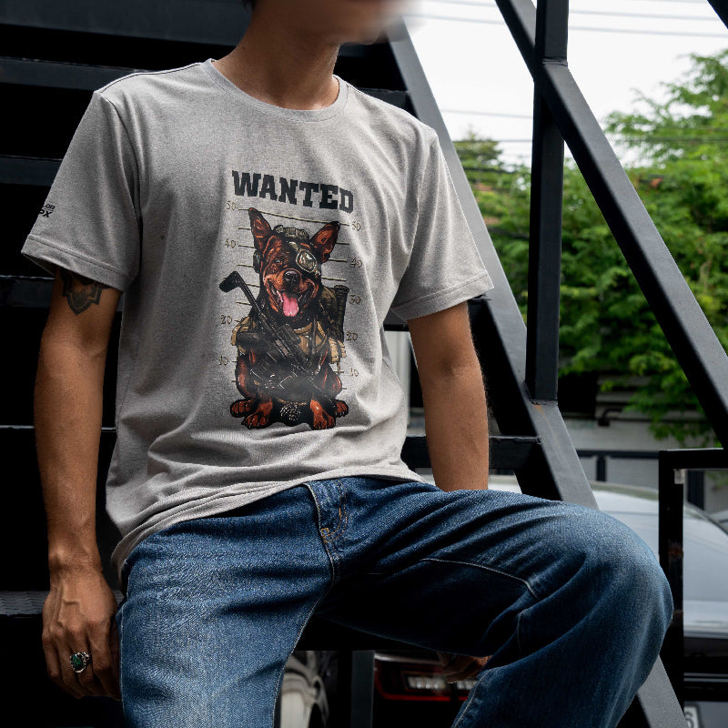 เสื้อยืดสกรีนลาย VALOR PX - Wanted T-Shirt 2024 เสื้อใส่เที่ยว ลายกราฟฟิค