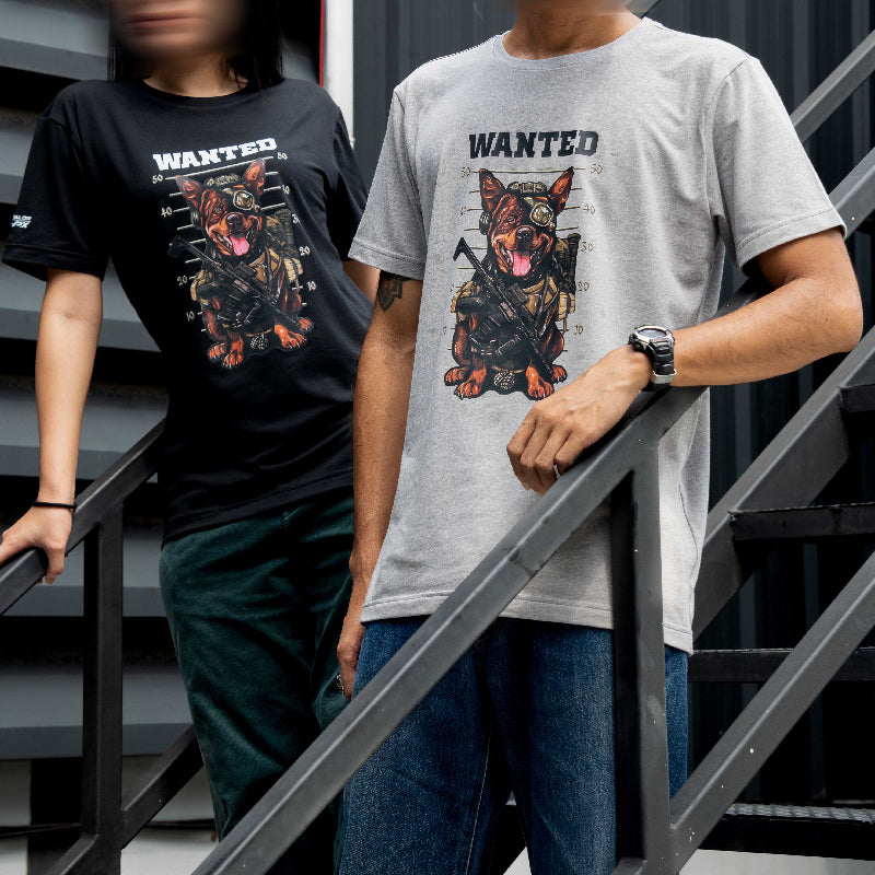 เสื้อยืดสกรีนลาย VALOR PX - Wanted T-Shirt 2024 เสื้อใส่เที่ยว ลายกราฟฟิค