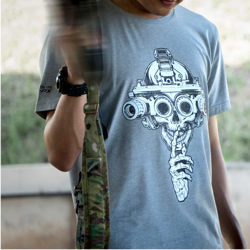 เสื้อยืดสกรีนลาย VALOR PX - Shhh T-Shirt 2024 เสื้อใส่เที่ยว เสื้อยืดลายกราฟฟิค