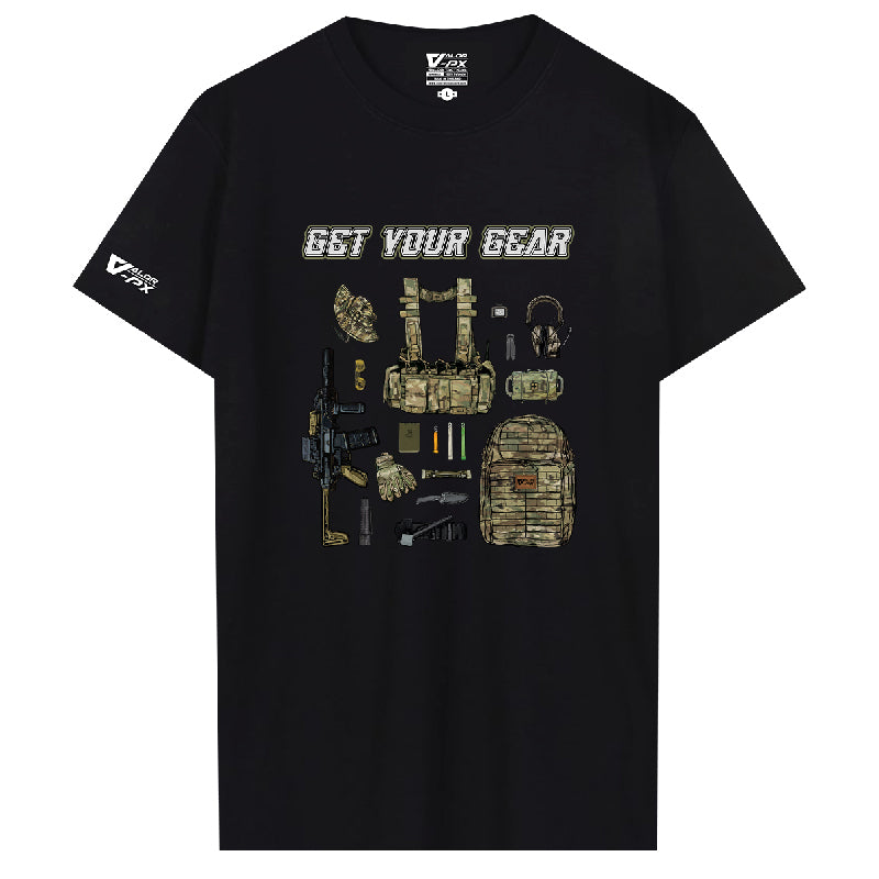 เสื้อยืดสกรีนลาย VALOR PX - Get your gear T-Shirt 2024