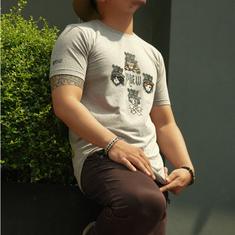 เสื้อยืดสกรีนลาย VALOR PX - MAEW T-Shirt 2024 เสื้อใส่เที่ยว ลายกราฟฟิค