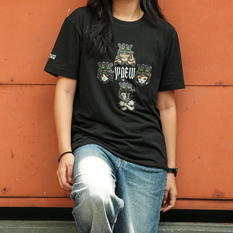 เสื้อยืดสกรีนลาย VALOR PX - MAEW T-Shirt 2024 เสื้อใส่เที่ยว ลายกราฟฟิค