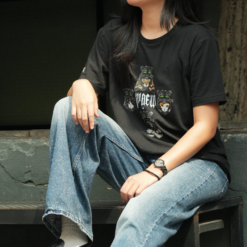 เสื้อยืดสกรีนลาย VALOR PX - MAEW T-Shirt 2024 เสื้อใส่เที่ยว ลายกราฟฟิค