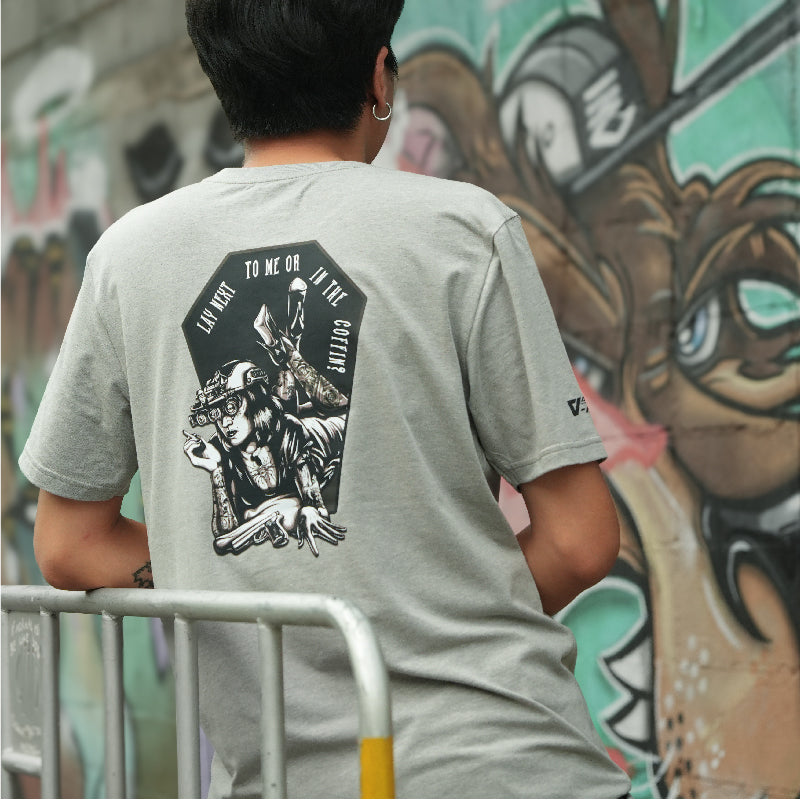 เสื้อยืดสกรีนลาย VALOR PX - Lay Next To Me Or In The Coffin T-Shirt 2024