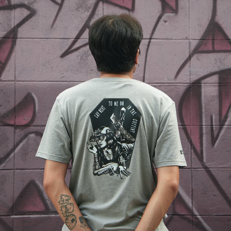 เสื้อยืดสกรีนลาย VALOR PX - Lay Next To Me Or In The Coffin T-Shirt 2024