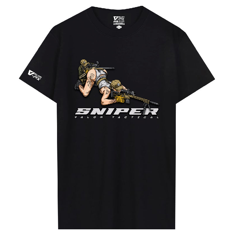 เสื้อยืดสกรีนลาย VALOR PX - Sniper T-Shirt 2024 เสื้อใส่เที่ยว ลายกราฟฟิค