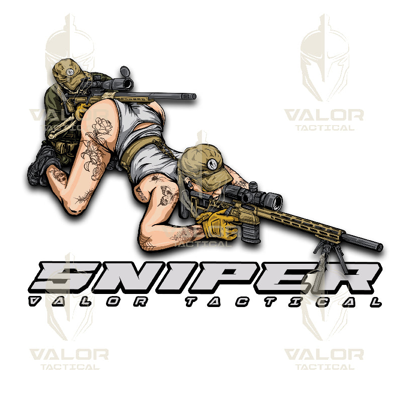 เสื้อยืดสกรีนลาย VALOR PX - Sniper T-Shirt 2024 เสื้อใส่เที่ยว ลายกราฟฟิค