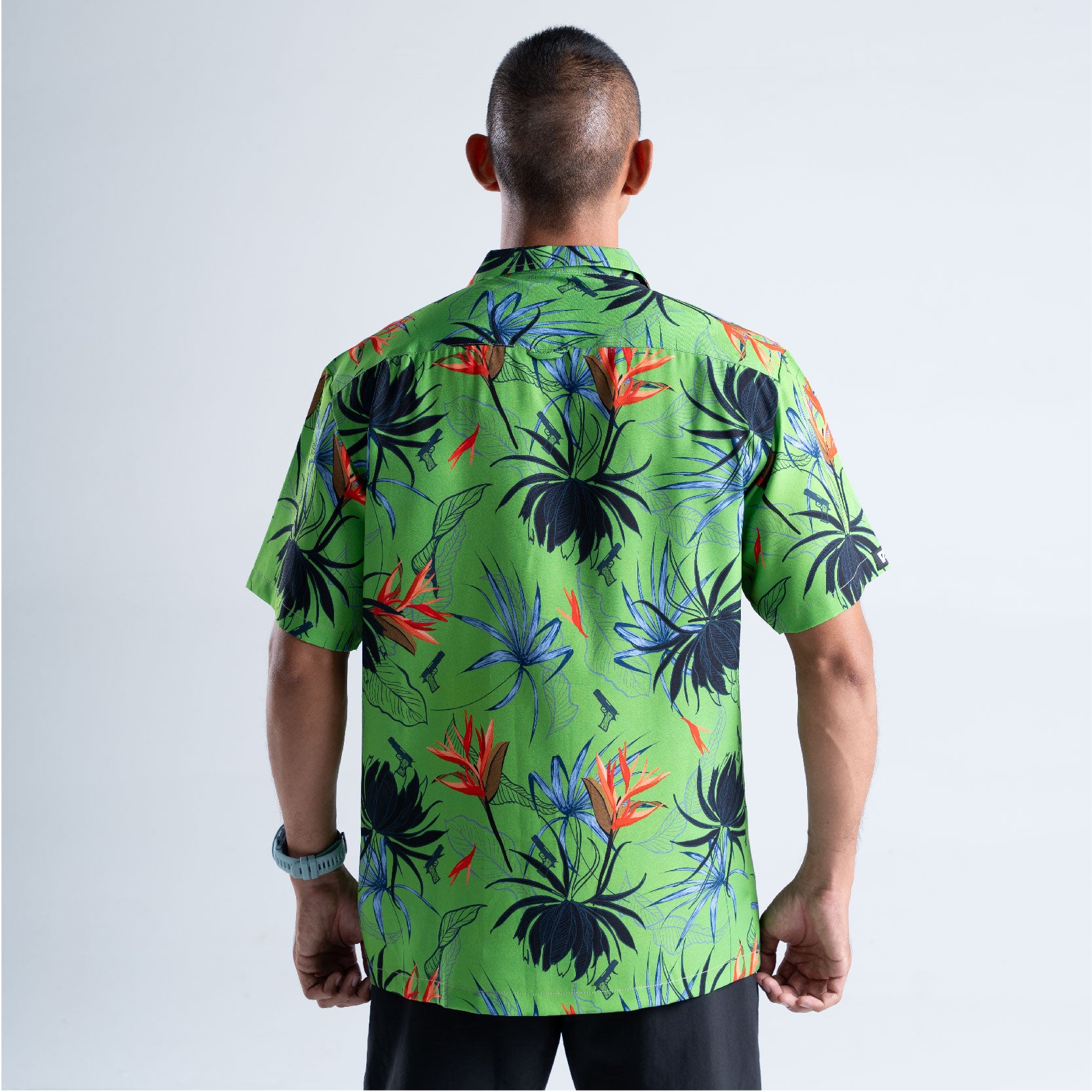 เสื้อฮาวาย VALOR PX - Gun Flower Hawaii Shirts เสื้อใส่เที่ยว ฮาวายเชิ้ต