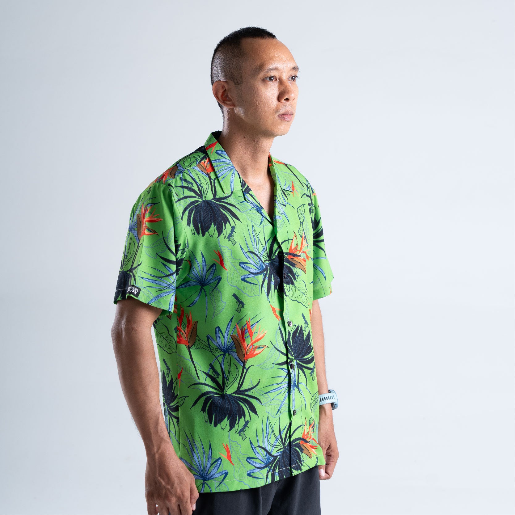 เสื้อฮาวาย VALOR PX - Gun Flower Hawaii Shirts เสื้อใส่เที่ยว ฮาวายเชิ้ต