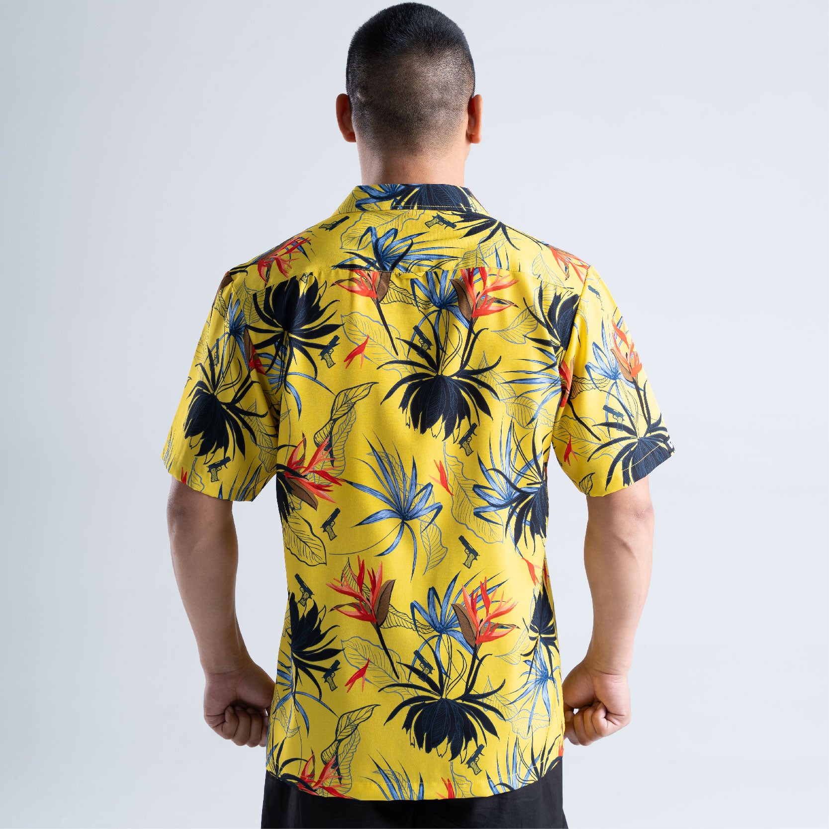 เสื้อฮาวาย VALOR PX - Gun Flower Hawaii Shirts เสื้อใส่เที่ยว ฮาวายเชิ้ต
