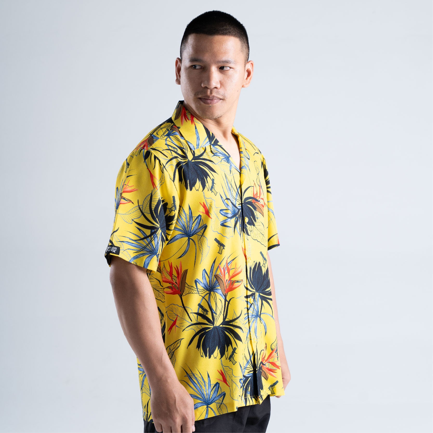 เสื้อฮาวาย VALOR PX - Gun Flower Hawaii Shirts เสื้อใส่เที่ยว ฮาวายเชิ้ต