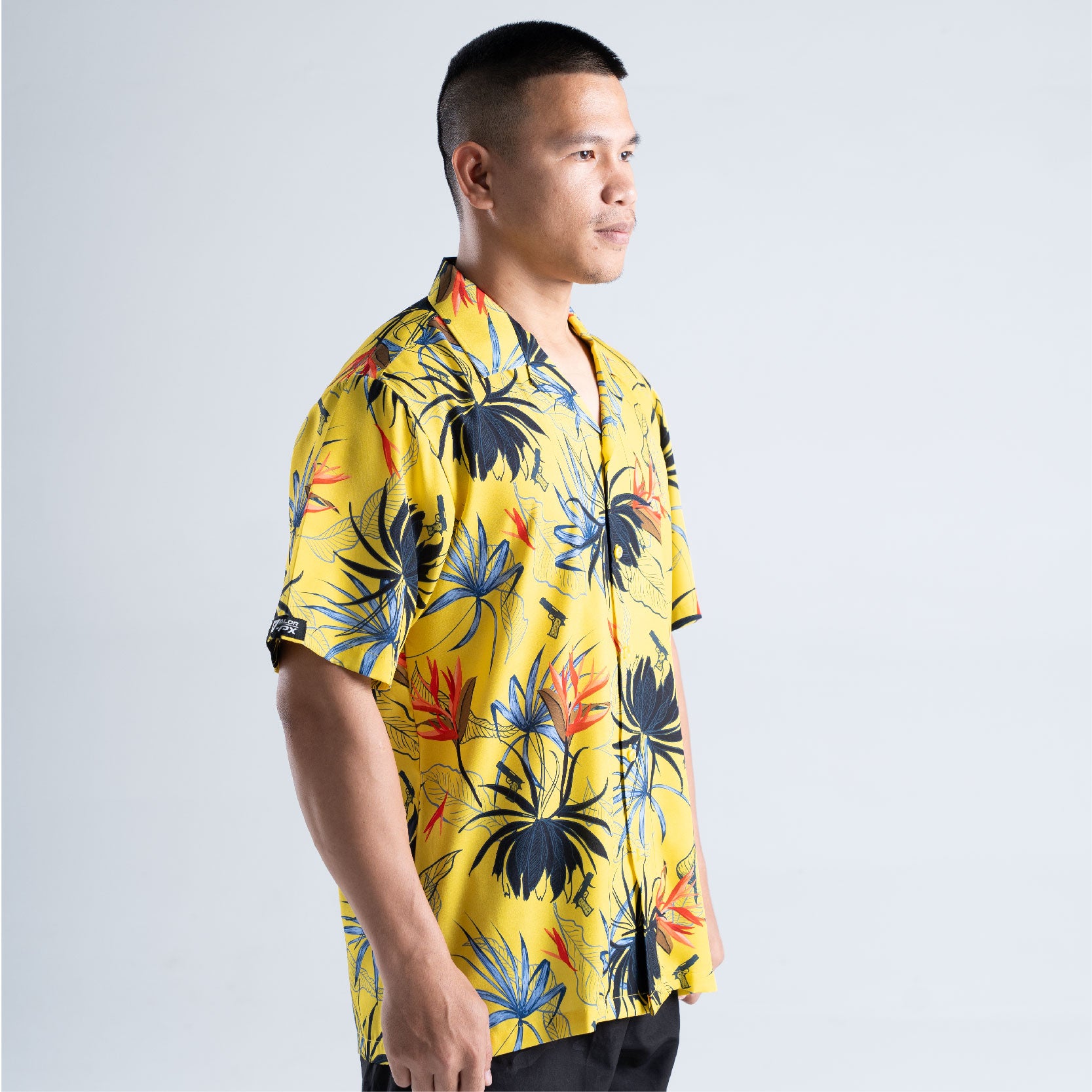 เสื้อฮาวาย VALOR PX - Gun Flower Hawaii Shirts เสื้อใส่เที่ยว ฮาวายเชิ้ต