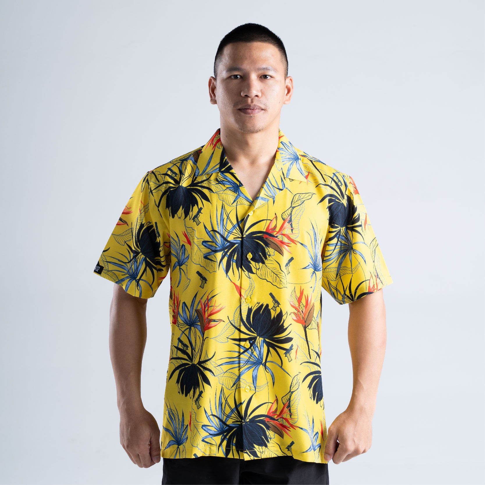 เสื้อฮาวาย VALOR PX - Gun Flower Hawaii Shirts เสื้อใส่เที่ยว ฮาวายเชิ้ต