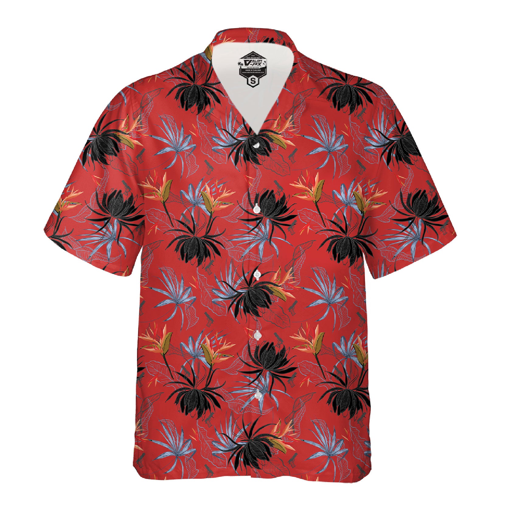 เสื้อฮาวาย VALOR PX - Gun Flower Hawaii Shirts เสื้อใส่เที่ยว ฮาวายเชิ้ต
