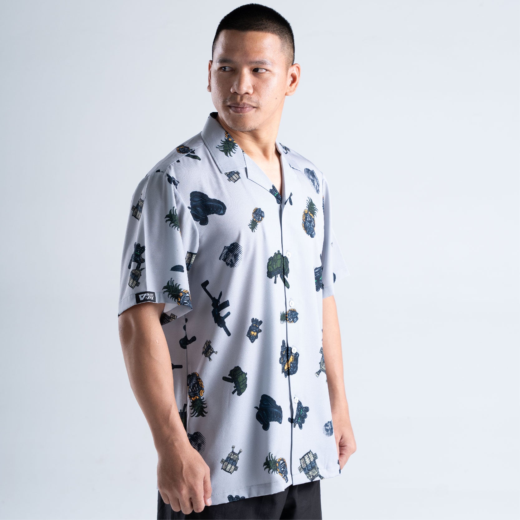 เสื้อโปโล VALOR PX - Tactical Hawaii Shirts เสื้อใส่เที่ยว ลายเชิ้ตลายกราฟฟิค