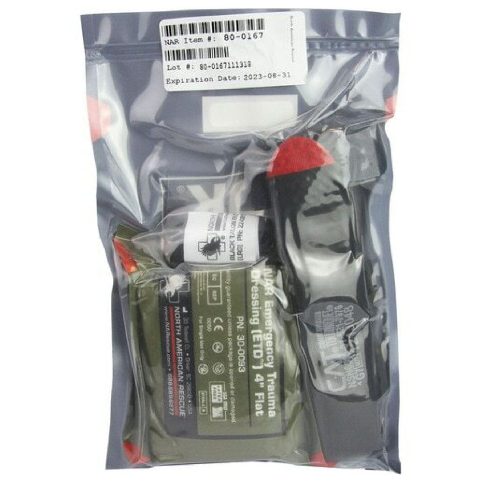 North American Rescue Individual Patrol Officer Kit IPOK With S-Rolled Gauze