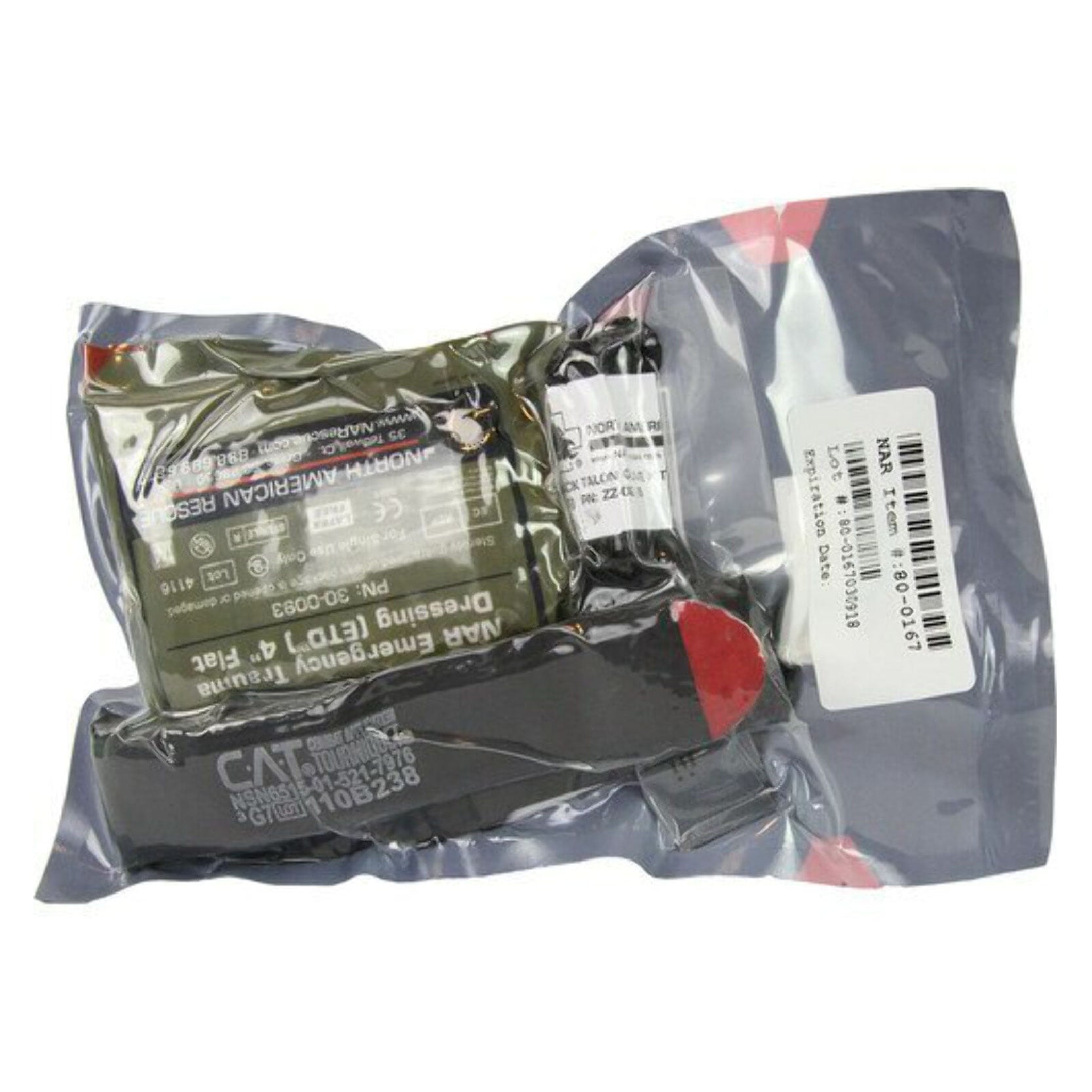 North American Rescue Individual Patrol Officer Kit IPOK With S-Rolled Gauze