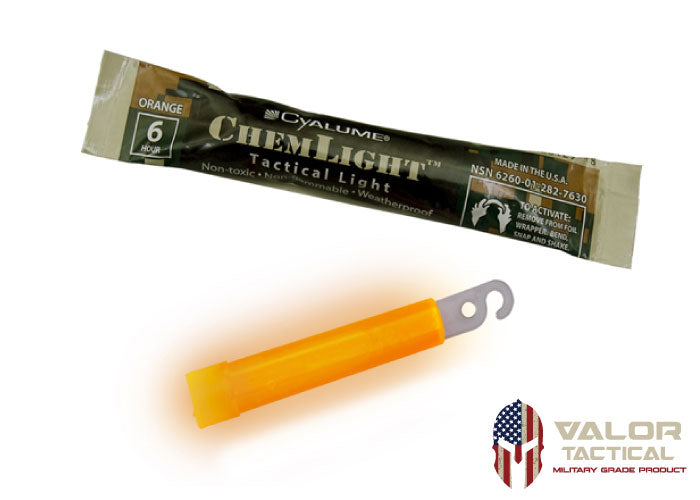Cyalume - 4" ChemLight Orange 6hr Cs/100