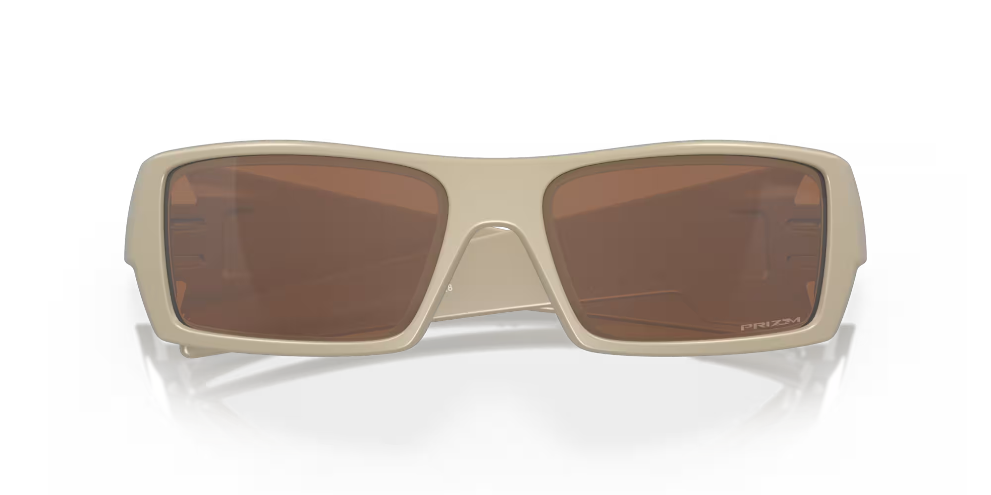แว่น OAKLEY SI รุ่น Gascan Desert Collection แว่นตามุมมองด้านหน้า เห็นเลนส์แว่นตาตัดแสงชัดเจน