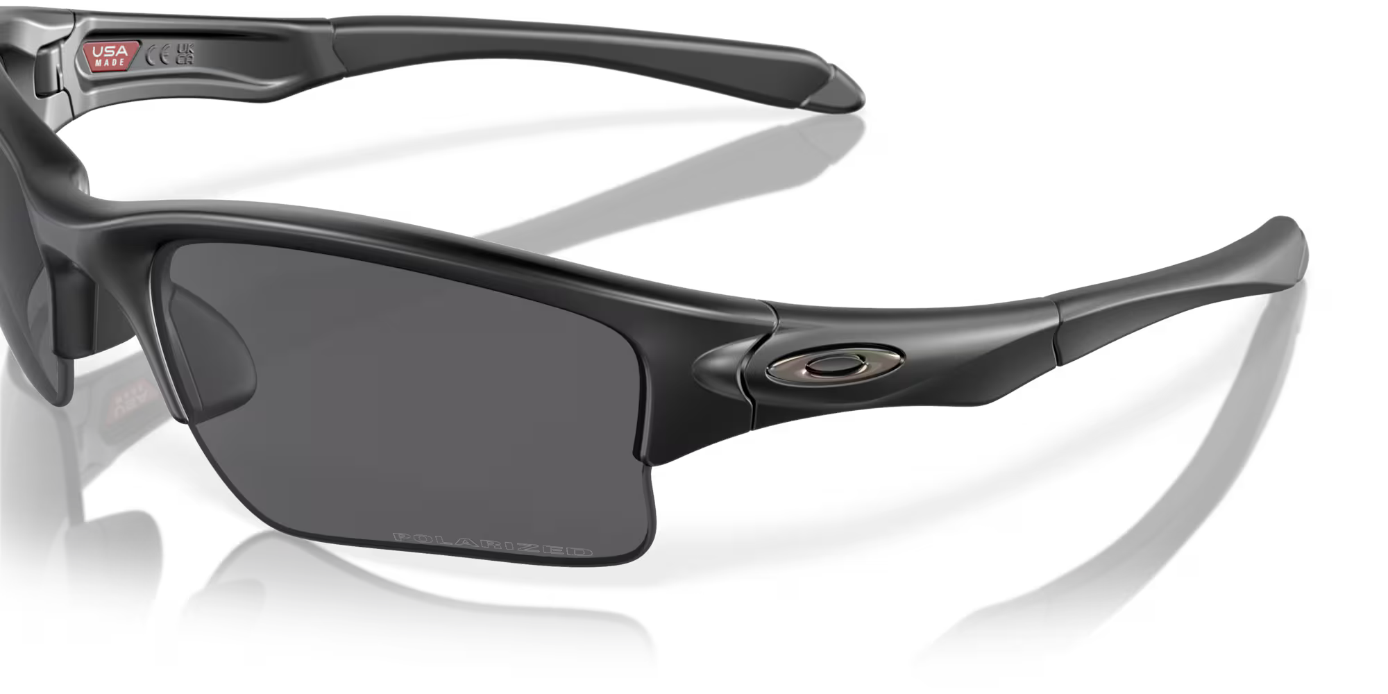 OAKLEY SI - Quarter Jacket Matte Bik มุมมองเห็นขาแว่นตาพร้อมโลโก้ OAKLEY SI