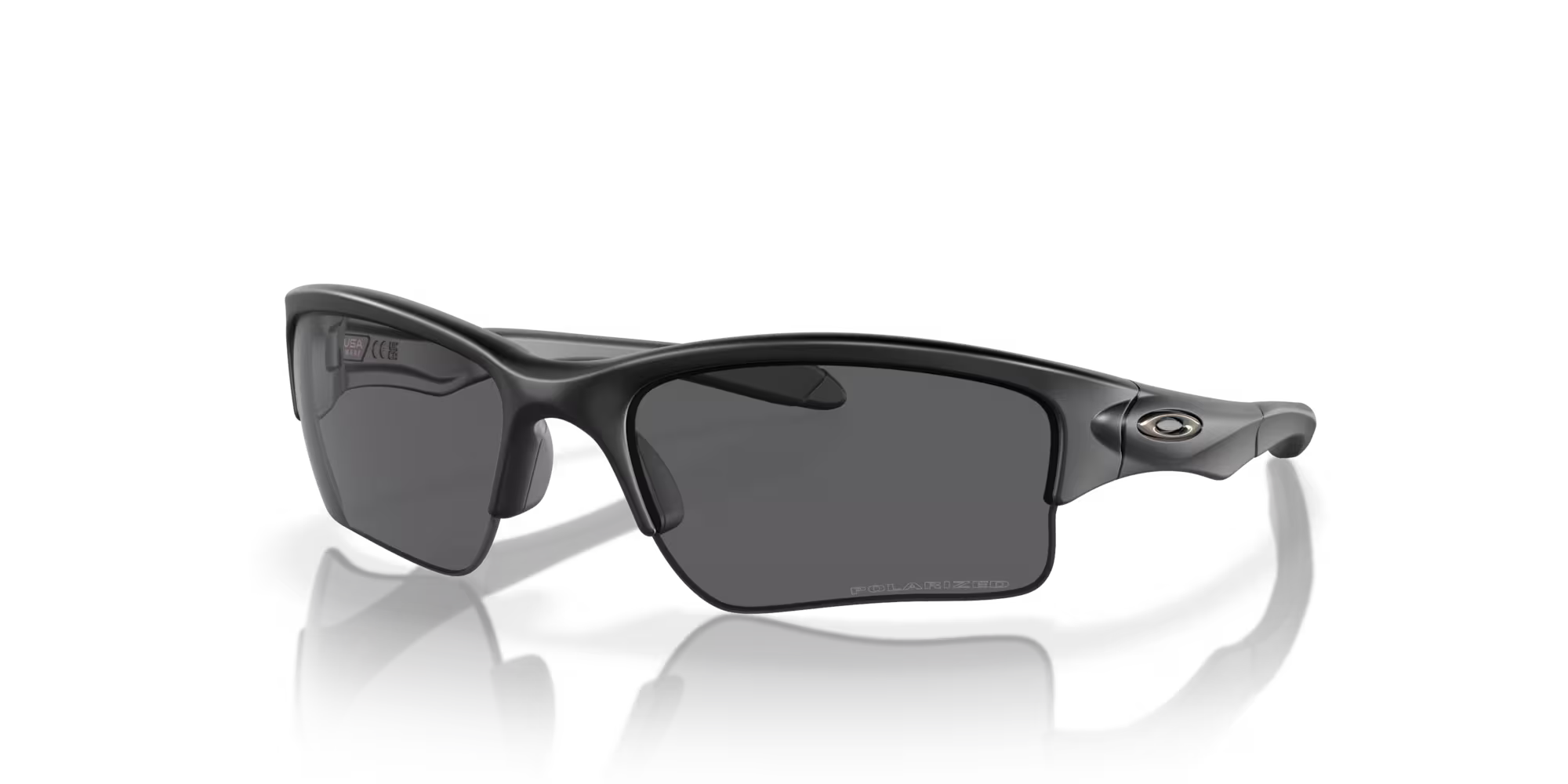 OAKLEY SI แว่นตามาตรฐานระดับโลก รุ่น Quarter Jacket Matte Bik มุมมองด้านหน้า เลนส์แว่นตัดแสง