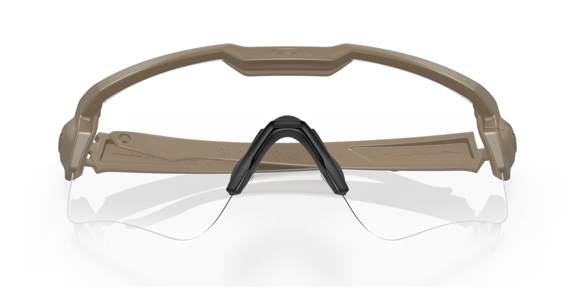 OAKLEY SI - SI Ballistic M Frame Alpha เลนส์มุมมองด้านหน้า ขาแว่นสีทอง