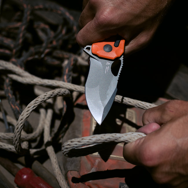 SOG Kiku XR LTE - Blaze Orange G10 + Carbon