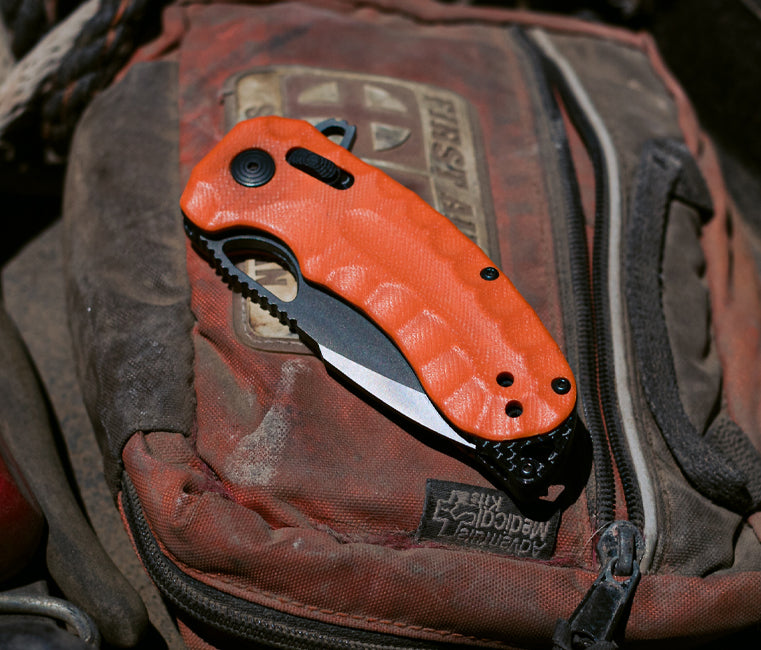 SOG Kiku XR LTE - Blaze Orange G10 + Carbon