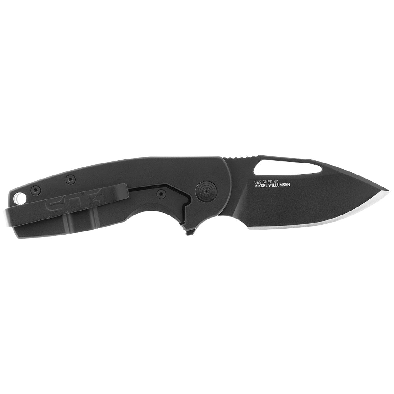 SOG Stout FLK, Blackout - Daily Carry Folding Knife