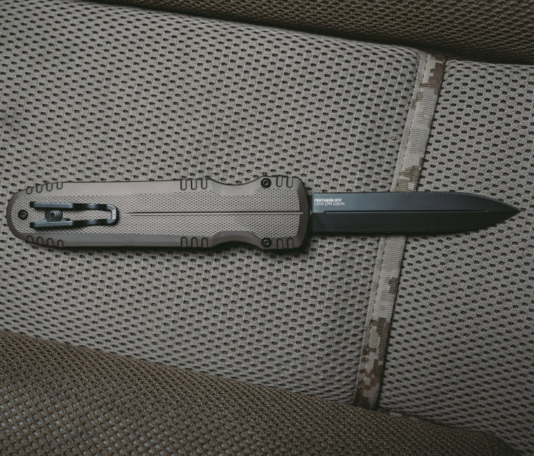 SOG Pentagon OTF - FDE, Professional Use Automatic Knife